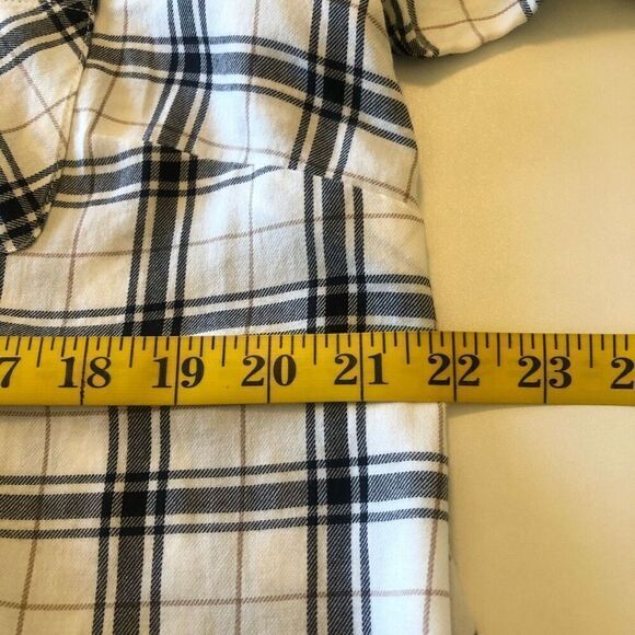 J. Jill Windowpane Plaid Lagenlook Top Size M - Picture 11 of 14